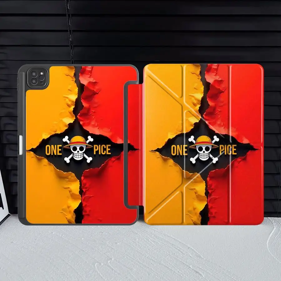 One Piece Anime Cute Tablet Case For iPad Air 4 5 M3 M2 M4 11inch Mini 6 7 Pro 2025 Pro 11 10 9 8 7 th 12.9inch Holder Cover