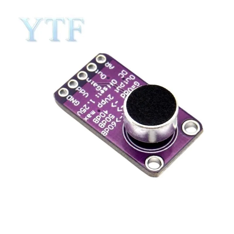 MAX9814 Microphone AGC Amplifier Board Module Auto Gain Control Programmable Attack And Release Ratio Low THD