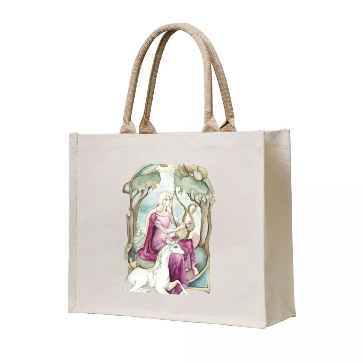 

Lady Amalthea Playing The Harp Tote Bag Shopper bag shopper bags Gift bag tote