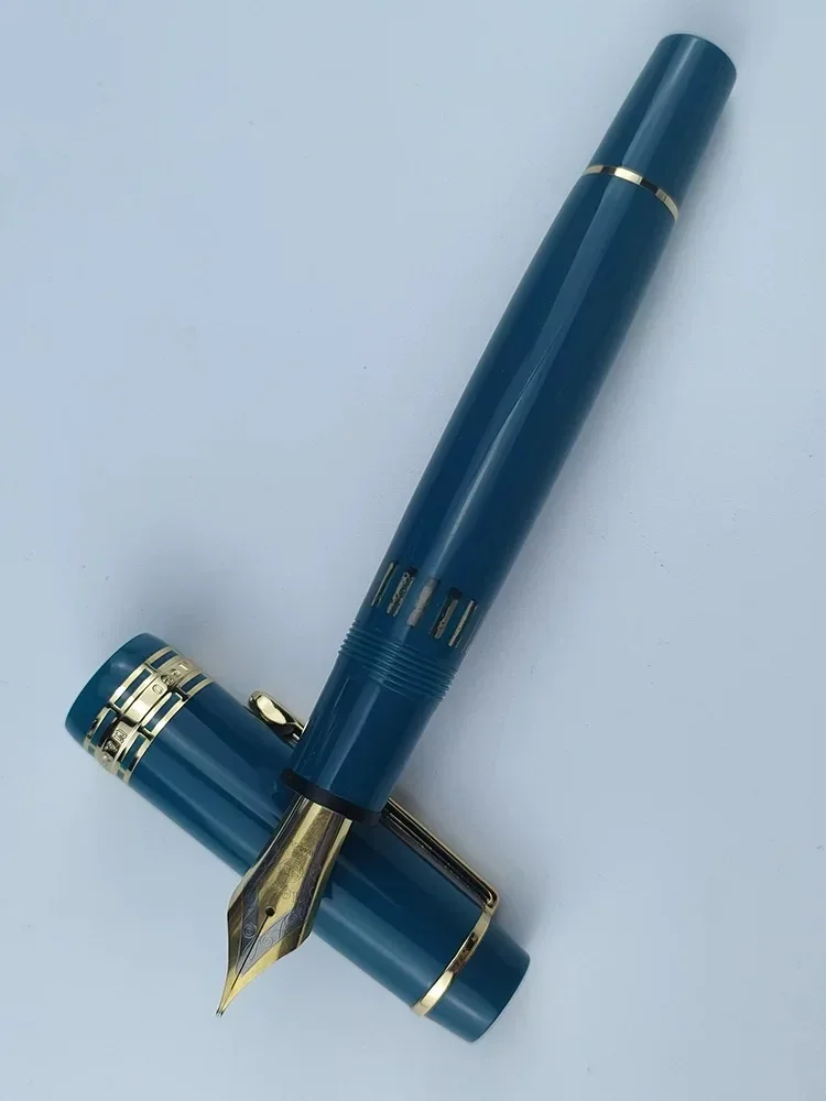 

Wingsung/Junlai 630 Transparent Resin Fountain Pen NO.8 Iraurita F Nib Piston Gold Clip Business Writing School Gift Stationery