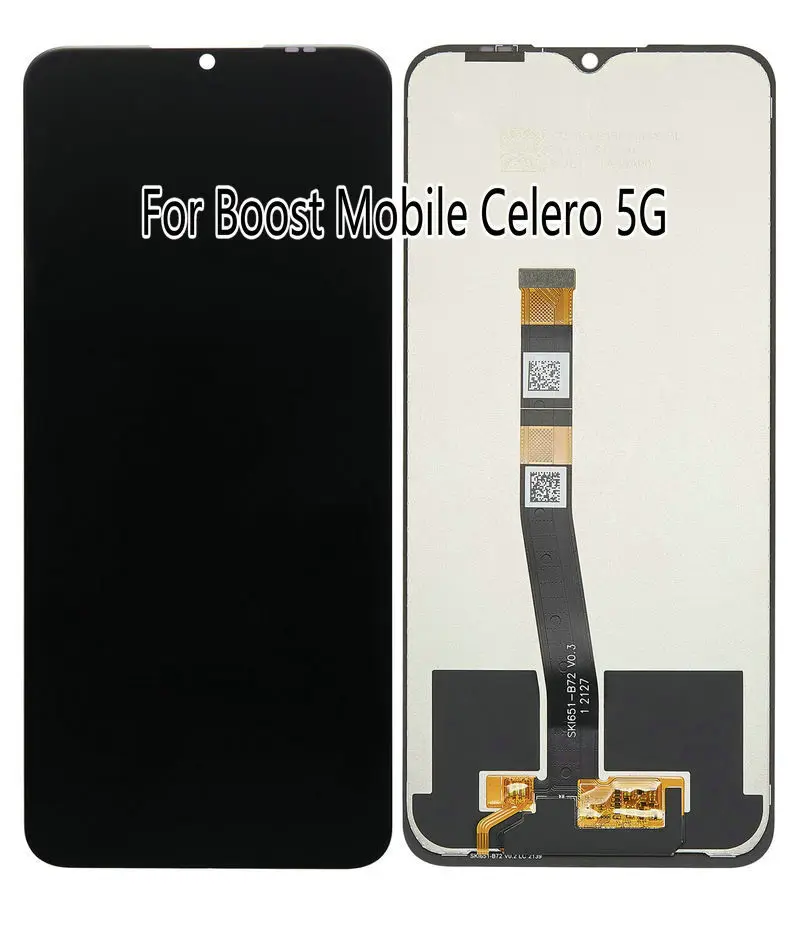 NEW Black FOR Boost Mobile Celero 5G  LCD Display Touch Screen Digitizer Replacement With Frame