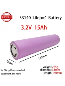Bilashmart 33140 Lifepo4 Battery 3.2V 15Ah DIY 4S 12V 24V 36V 48V ebike e scooter power tools Electric motorcycle Battery Pack