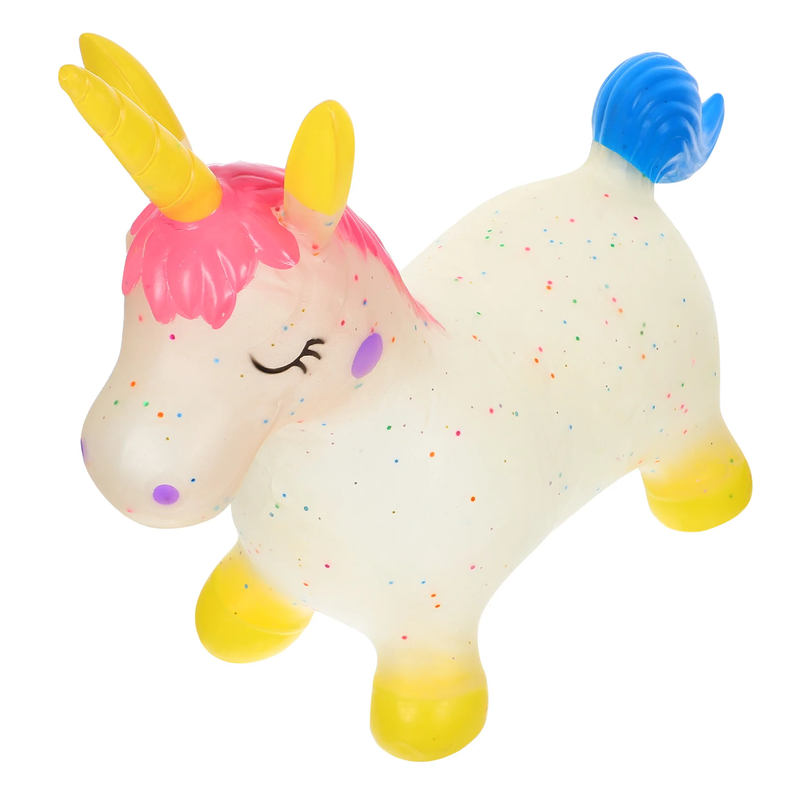 

Inflatable Toy Jumping Bouncy Animal Toddler Toys Childrens Riding Unicorn Shaped Durable Material Play
