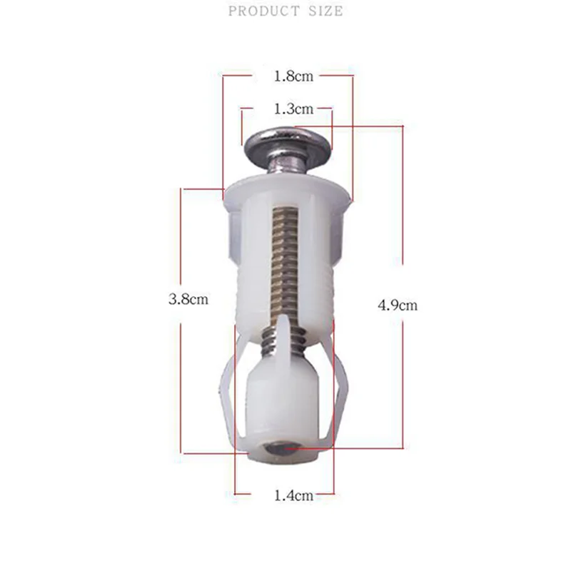 

ABSE-5X Toilet Seat Screws And Toilet Lid Screws Stainless Steel Top Fixing Hinges Screws, For Toilet Seat Replacement Parts