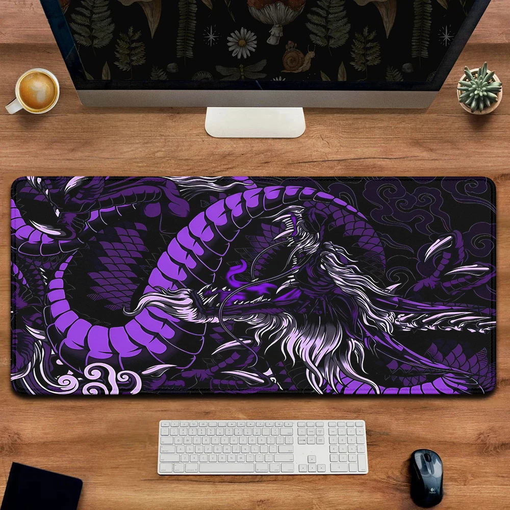 Mausepad Purple Dragon Deskpad Mouse Pads Gaming Mats Pad for Computer Mouse Pad Gamer Carpet Pc Gamer Accessories Keyboard Mat