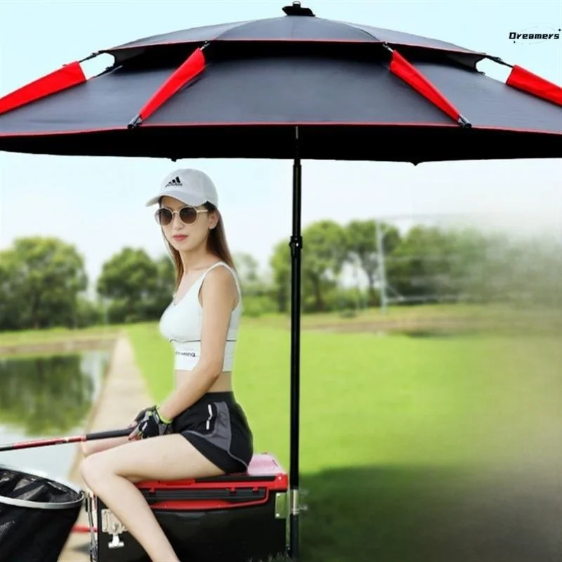 

Outdoor Fiing Umbrella Full Set Waterproof Sun Protection 2.6m 2.4m Adjustable Thi Sunade Umbrella Aluminum Alloy Pole