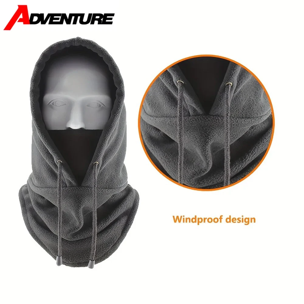 

Winter Motorcycle Thermal Mask Outdoor Riding Windproof Mask Neck And Head Thermal Mask Outdoor Sports Skiing Thermal Mask