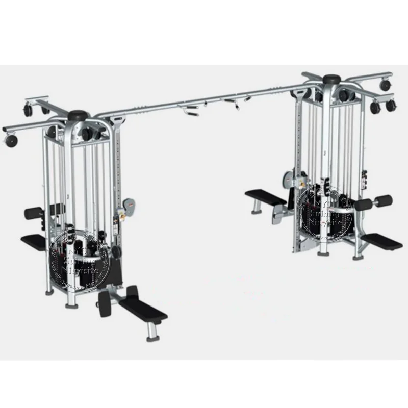 Máquina de entrenamiento de fuerza para entrenador de 8 estaciones, equipo de Fitness cruzado con función múltiple para ocho personas, gimnasio, ejercicio