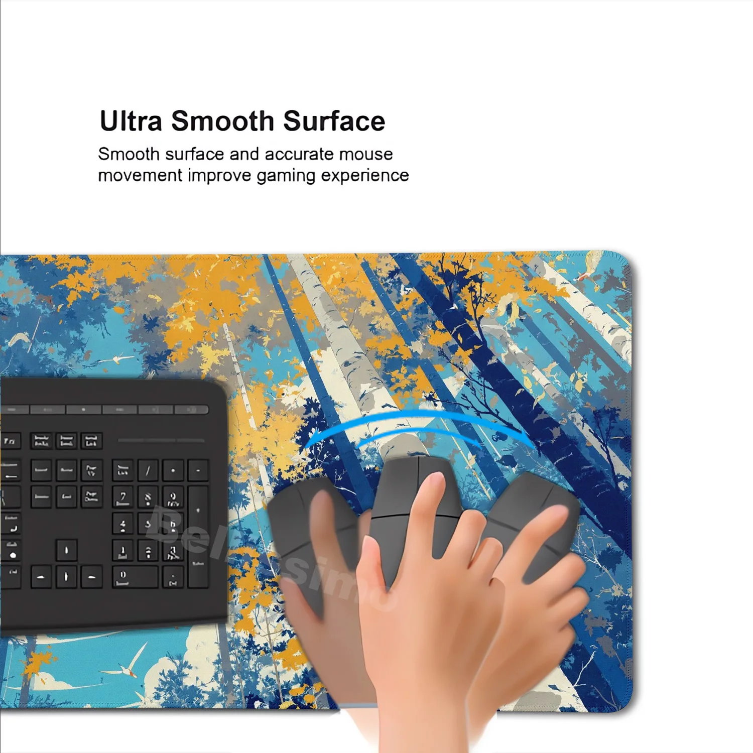 Light and Shadow in The Forest Mouse Pad Gamer Computer Home XXL MousePads Keyboard Pad Carpet Natural Rubber Non-slip Mouse Mat