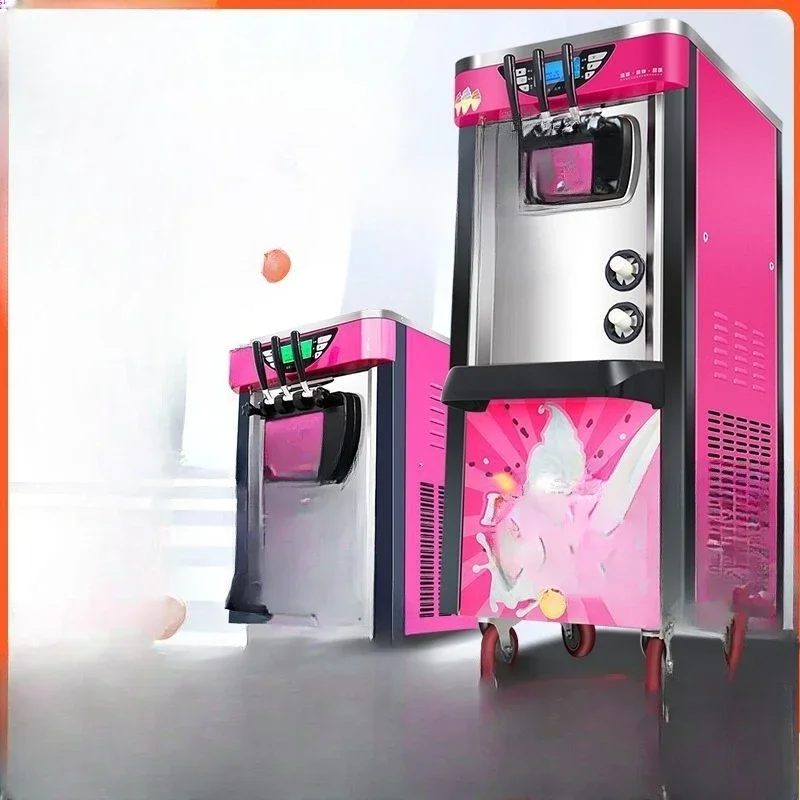 Ice Cream Machine Commercial Desktop Soft Ice Cream Machine Vertical Automatic Sundae Condenser Ice Cream Machine