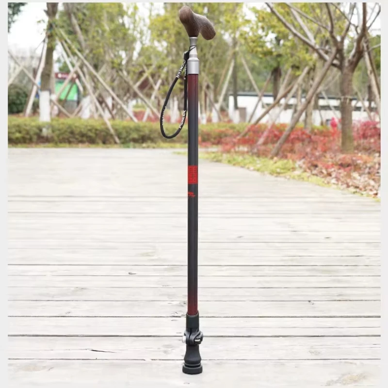 Adjustable T-Handle Walking Stick for Hiking
