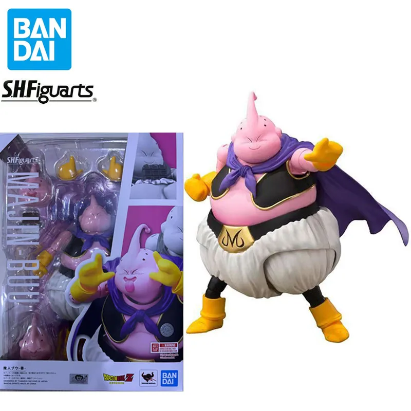 In Stock Bandai Original SHF Dragon Ball Majin Buu Anime Figure Joints Movable Model Toys Collectible Ornaments Gifts Children