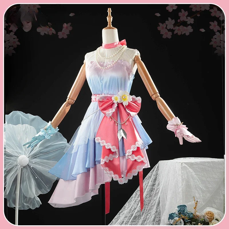 [Customized] Umamusume: Pretty Derby Sakura Chiyono O Cosplay Costume Halloween Game Suit Women Lovely Gorgeous Dresses