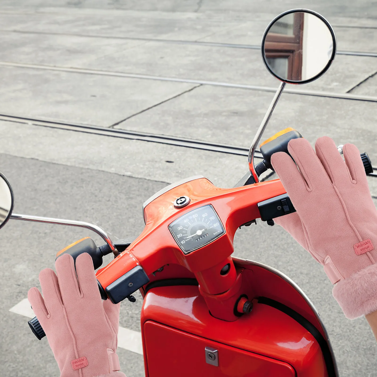 

1 пара перчаток с подогревом, женские перезаряжаемые зимние теплые перчатки для велоспорта, водонепроницаемые, ветрозащитные, термостойкие, для занятий спортом на открытом воздухе, розовые