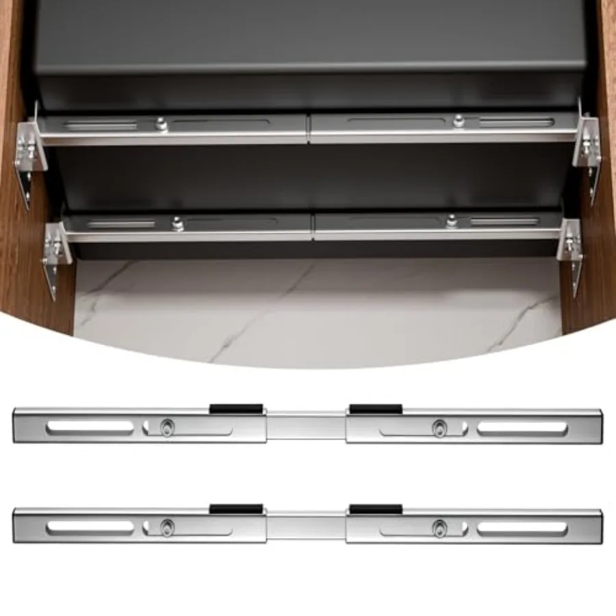 

Undermount Sink Brackets Support Kit, Adjustable Heavy Duty Stainless Steel Undermount Sink Repair Braces for Kitchen and Bathr