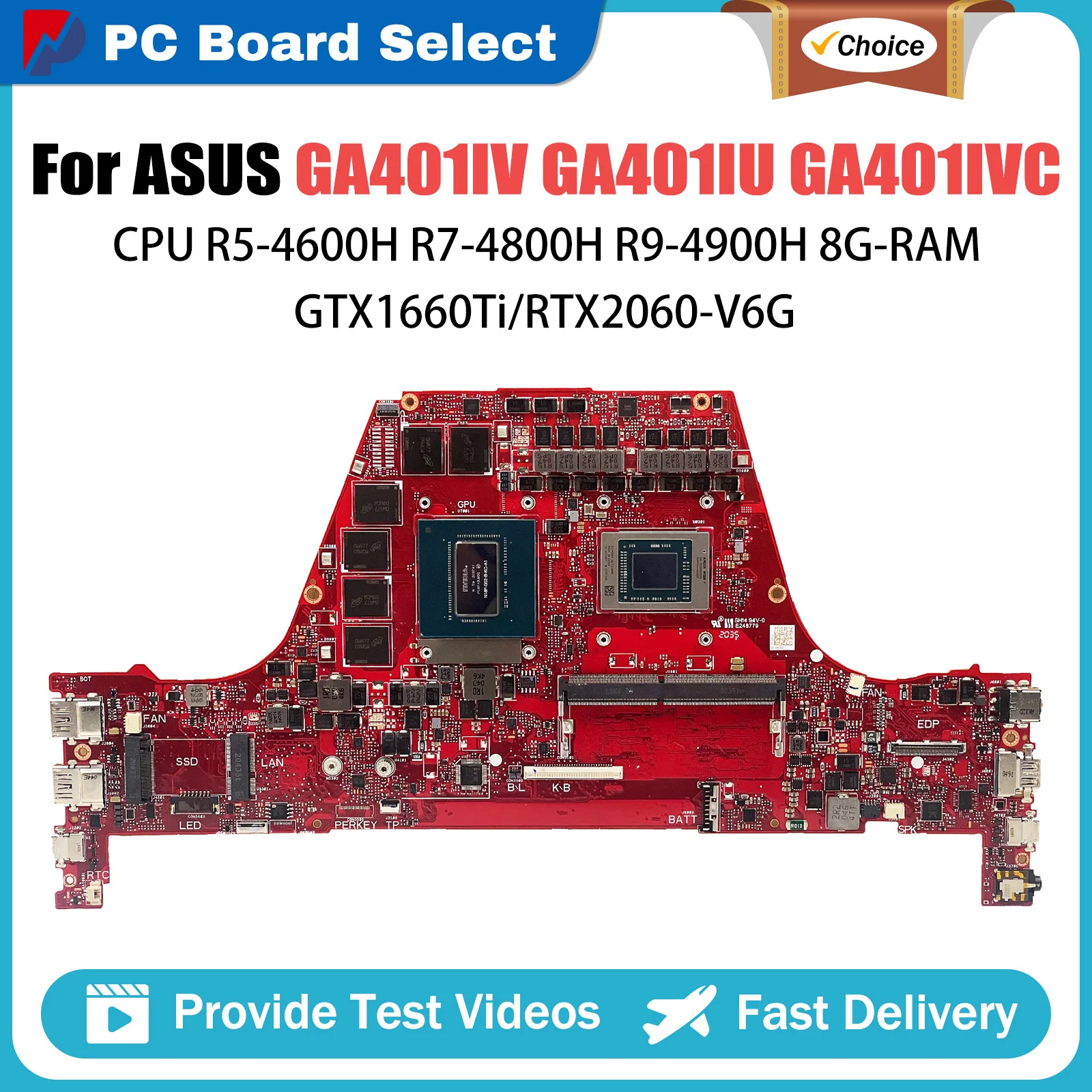 

For ASUS GA401IV GA401IU GA401II GA401IVC Mainboard GA401I ROG Zephyrus GA401IQ GA401IV GA401IA GA402IU GU401IU GA502IU GA401IUR