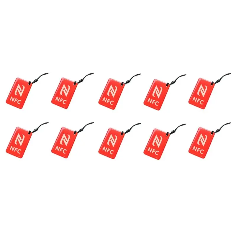 

【NEWLY】10Pc 13.56Mhz NTAG215 Tag ISO14443A 504 Bytes Crystal Epoxy Card Ntag215 Epoxy Resin Tag For All Phones