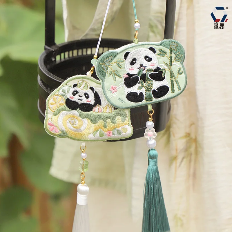 Panda Cross Stitch Finished Creative Geometric Butterfly Embroidery Protective Talisman Exquisite Home Decoration