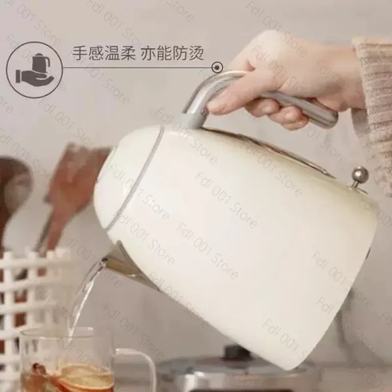 Vintage Electric Kettle 7 Temperature Settings Tea Brewing Pot Durable for Home Office Gift