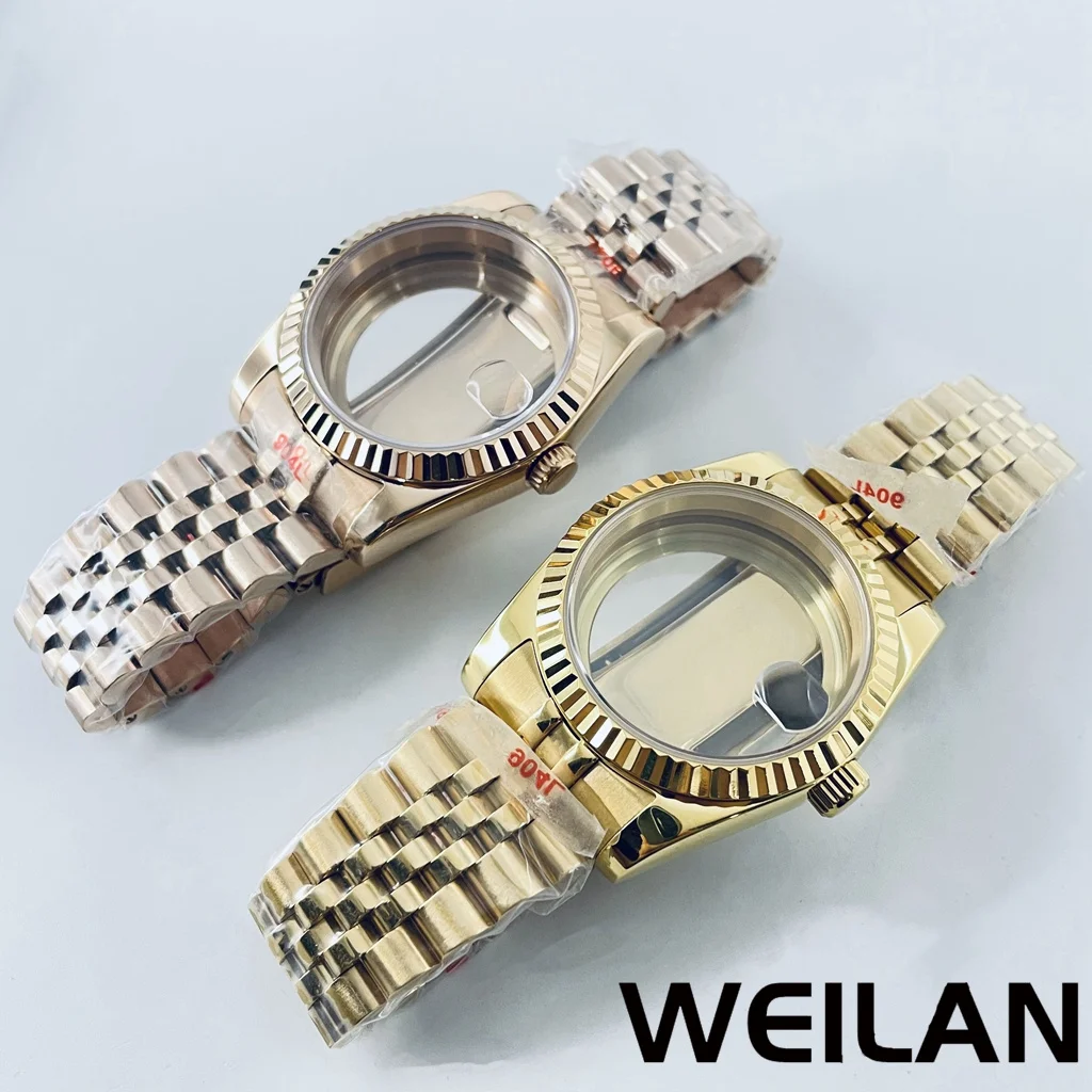 36mm 40mm Silver Black Gold RoseGold NH34 NH35 NH36 NH38 NH39 NH70 NH72 ETA2824 PT5000 Watch Case Top Waterproof Sapphire Crysta