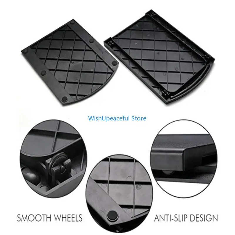 

34YA Sliding Coffee Machine Tray Pad with Smooth Non-slipping Pads for Home Kitchen Cafe Serving Tray Household Movable