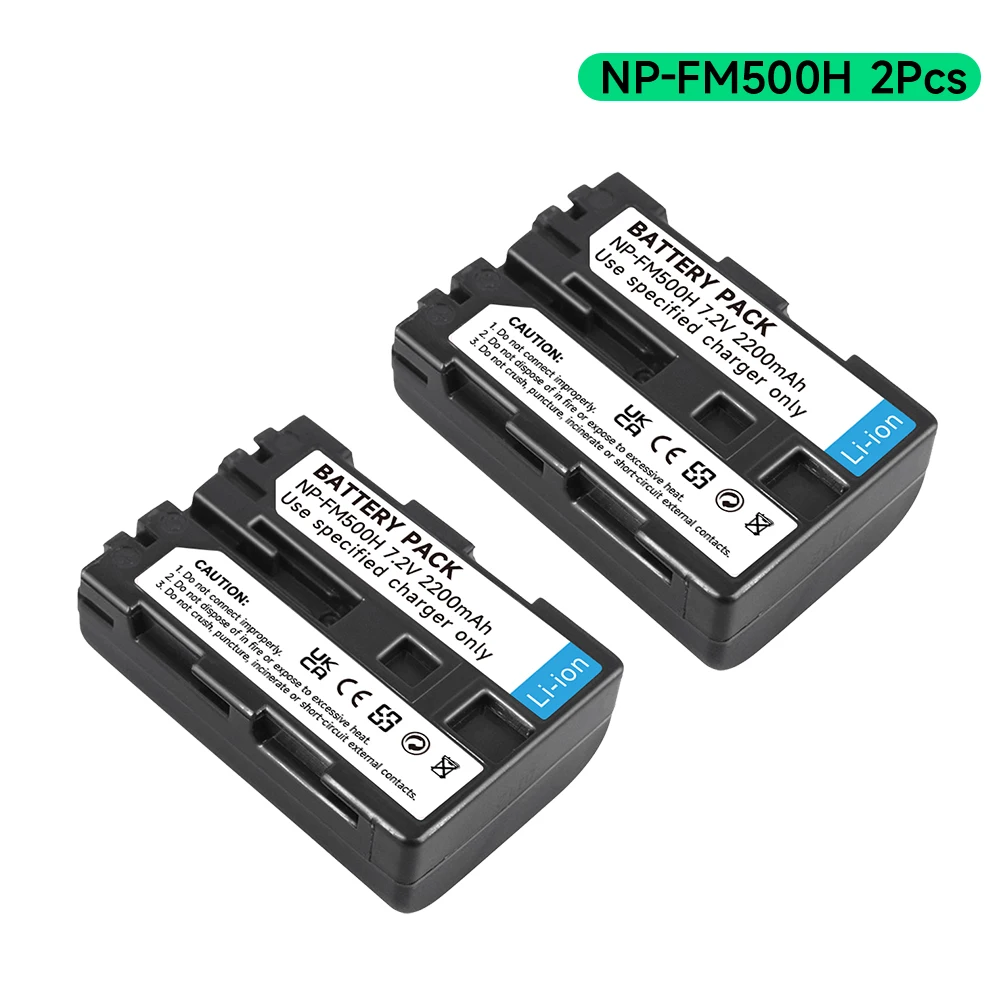 Sony NPFM500H.CE InfoLithium Accu – 1650 MAh, 7,2V, Voor Alpha Camera's, Zonder Geheugeneffect, 78 Gram
