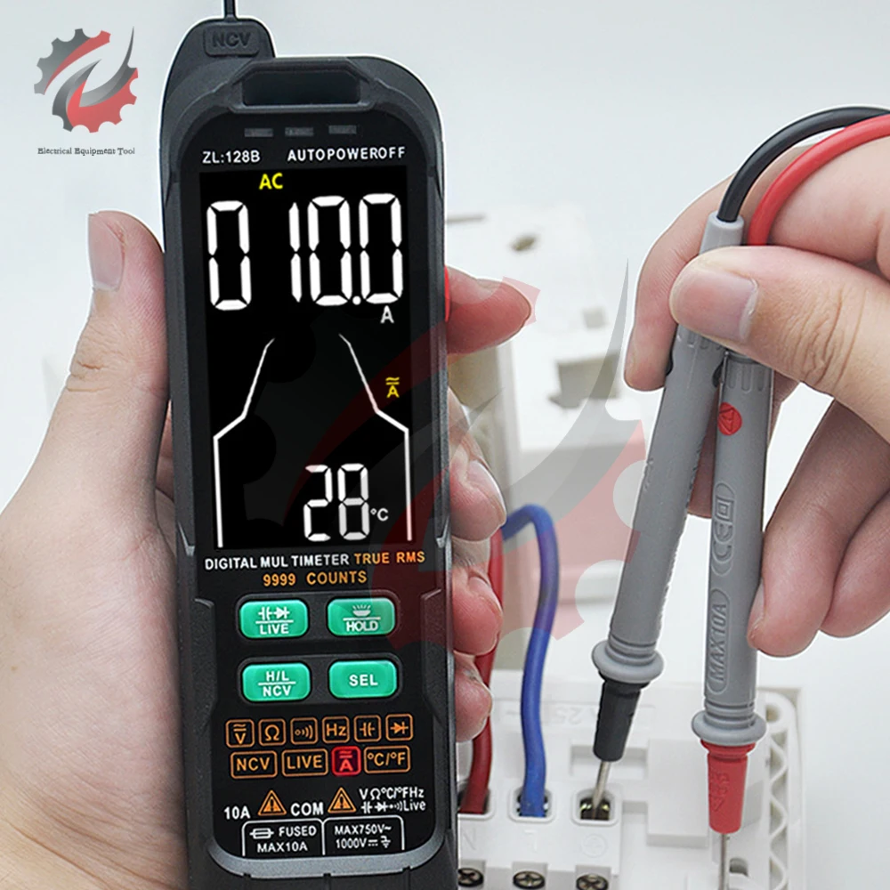 USB Charge Multimetro Digital Profesional AC DC Current Voltage Detector Pen True RMS Capacitance Temp Auto Range Multimeter