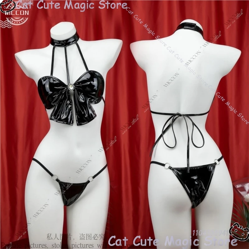 Anime Tsukino Usagi Bikini Sexy Swimsuit Cosplay Costume Woman Adult Role Play Fanart Second Creation Character Patent Leather