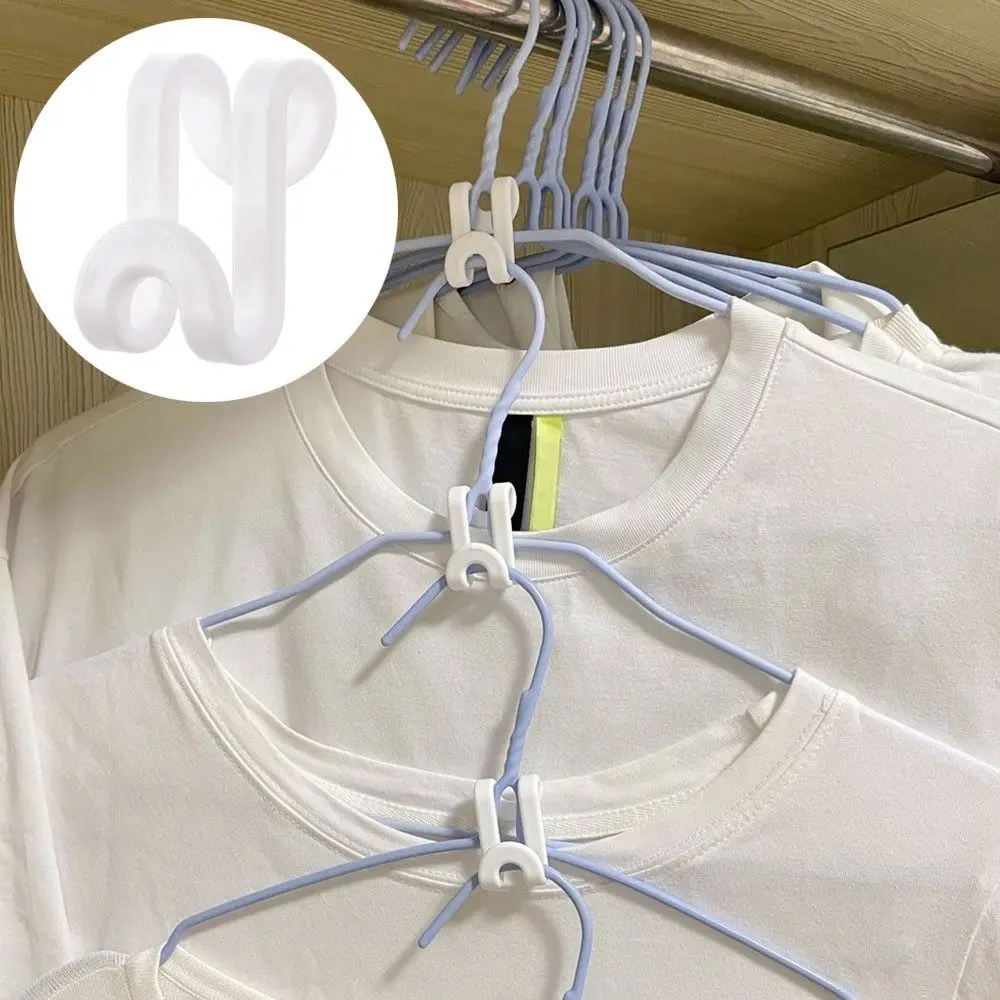 1/6/12Pcs Mini Clothes Hanger Connector Cascading Hook Wardrobe Closet Linking Hooks
