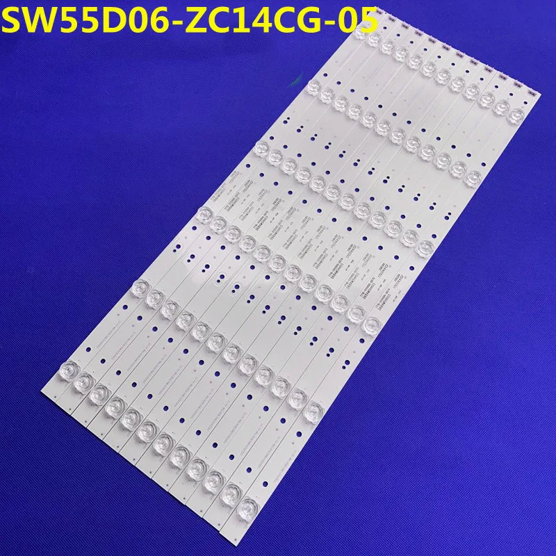 LED Backlight Strip SW55D06-ZC14CG-05 303SW550038 5800-W55000-6P60 CRH-A55353512065C1REV1.0  55N2 55G6 55V8E 55V9E SK55L62A-V02