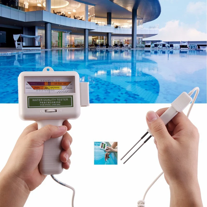 Water PH Chlorine Tester Swimming Pool Quality Spa Level Meter Analysis Measurement Monitor Detector Check Test Kit Retail