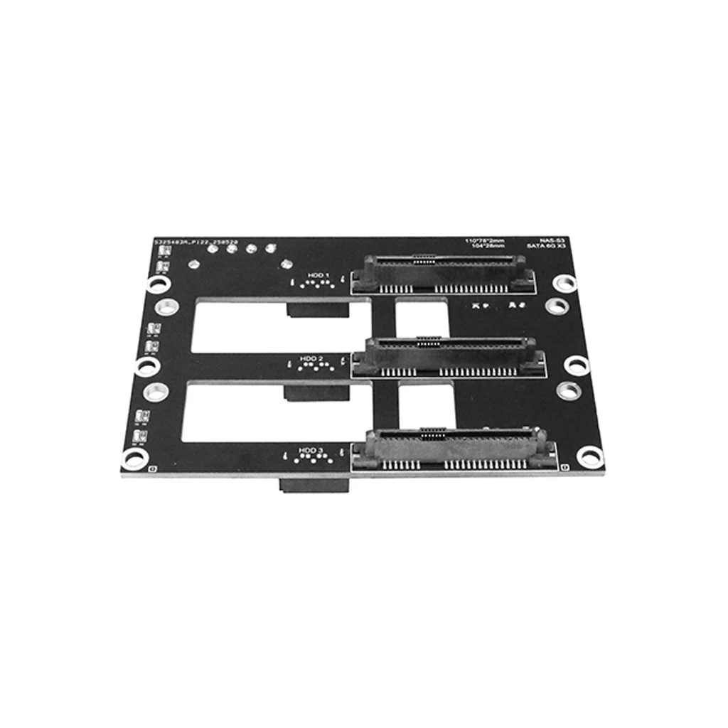 Dual/Triple/4/5-Bay SATA Festplatten-Backplane NAS-Gehäuse Adapterplatte SATA 6G Großes 4D-Netzteil Speicher-Server-Backplane – Detail 10