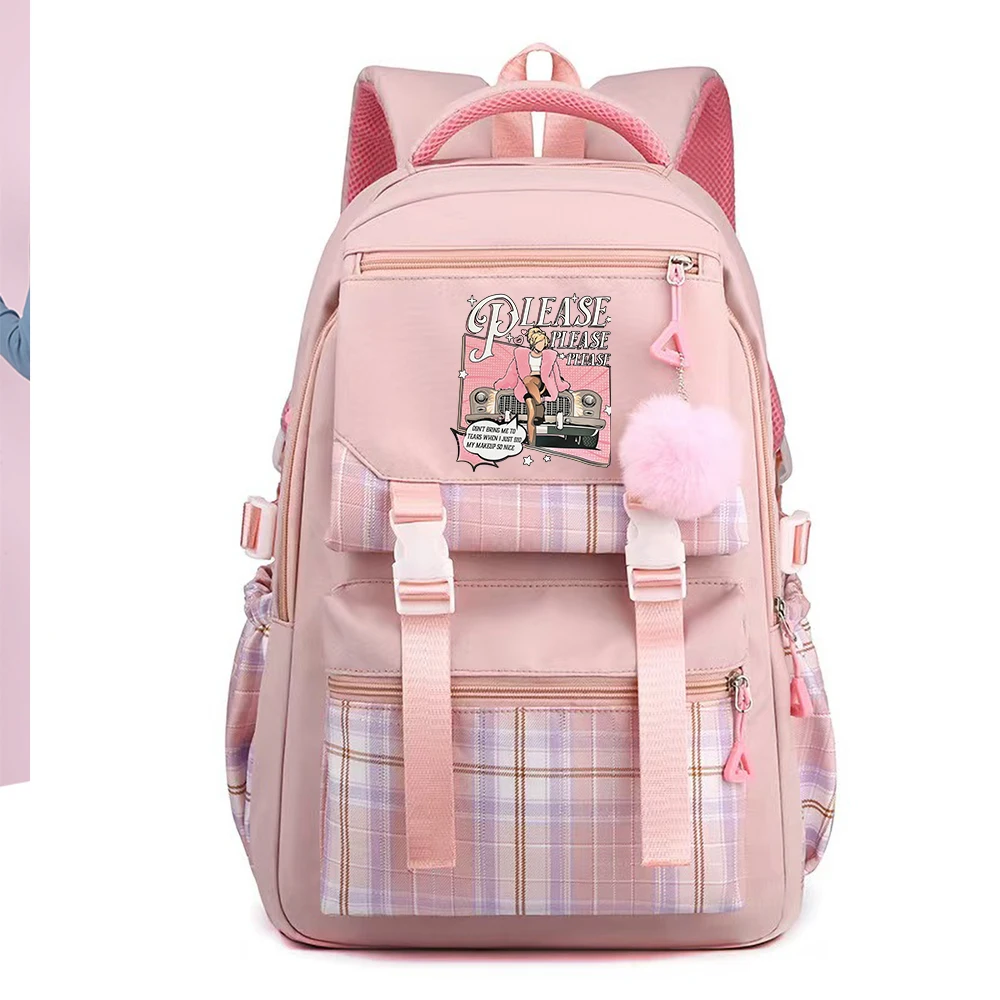 Sabrina Carpenter-mochila para niñas, Bolsa Escolar para adolescentes, mochila informal para ordenador portátil, por favor