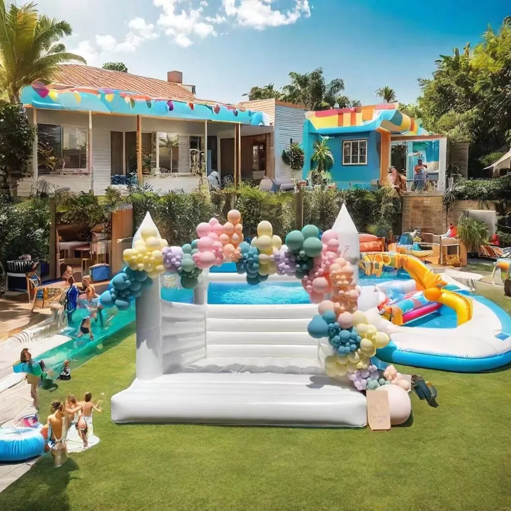 

Big Castle Bouncing House Family Children Birthday Party Amusement Park Adult Children's Park Movable