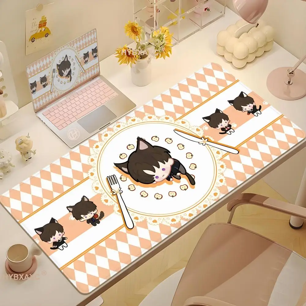 Game Love and Deepspace Sylus Rafayel Zayne Xavier Caleb Anime Cute Cat Computer HYBXAXC Pad/Mouse Pad Cartoon Office Supplies