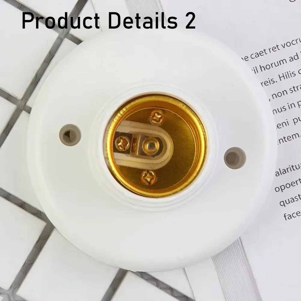 Soporte de lámpara 220V E27 blanco