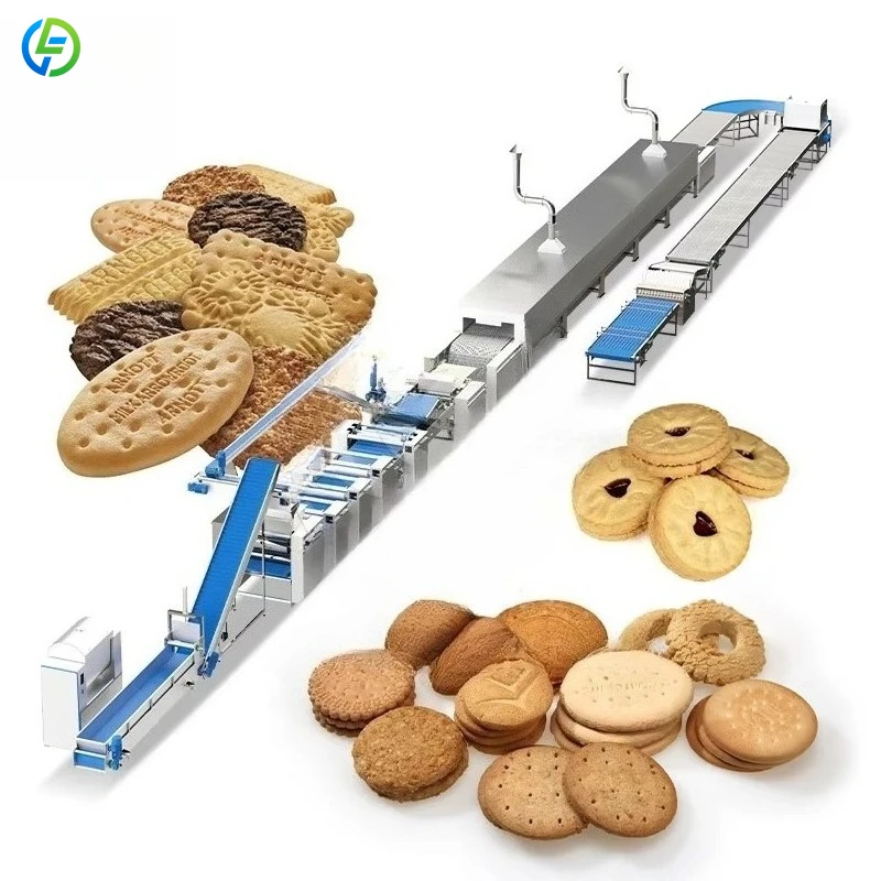 Precio de fábrica: Máquina para hacer galletas blandas de panadería, mini planta de producción de galletas de soda y sándwiches, línea de producción de galletas finas personalizada.