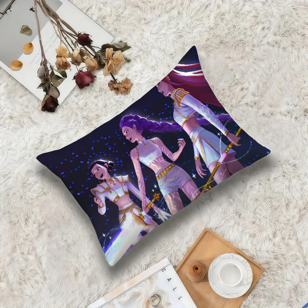 K-KPop D-Demon H-Hunters-ES Kissenbezug, rechteckiger Kissenbezug, Hit-Produkt, bequeme, warme Bettwäsche, Party-Geschenk – Detail 7