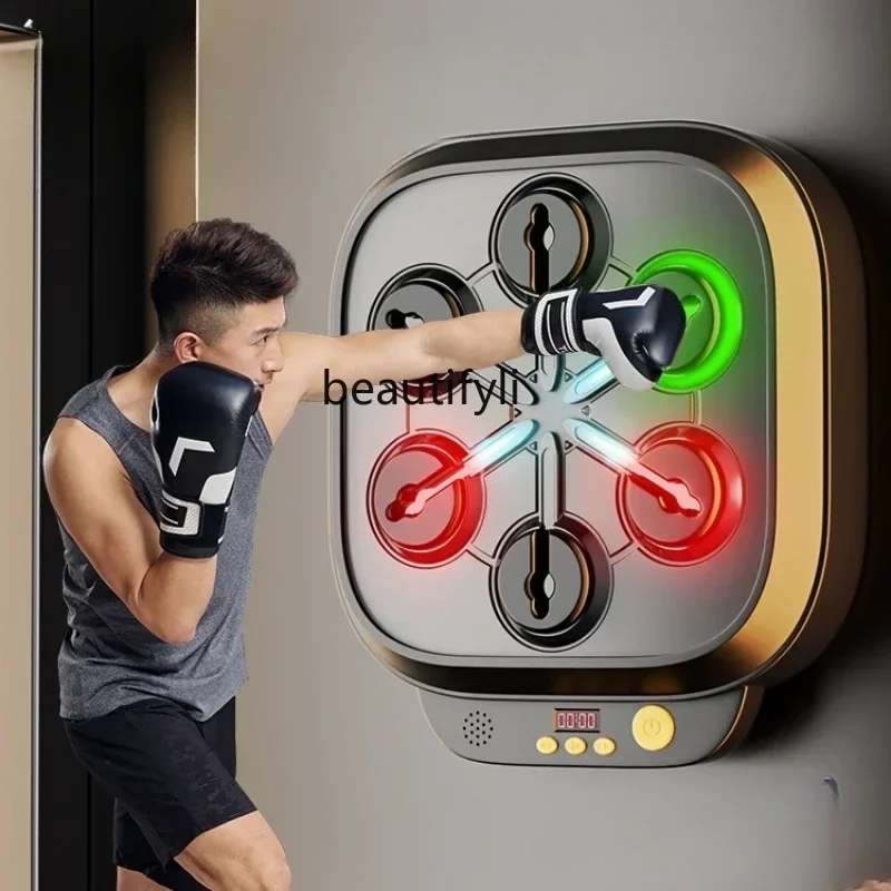 lt Intelligent Music Boxing Machine Wall Target Adult Strike Response Electronic Target Sanda Boxing Training Equipment