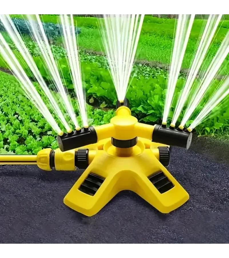 

360 Degree Automatic Rotating Sprinkler Head For Nursery Irrigation, Rotating Three-way Sprinkler Series Sprinkler
