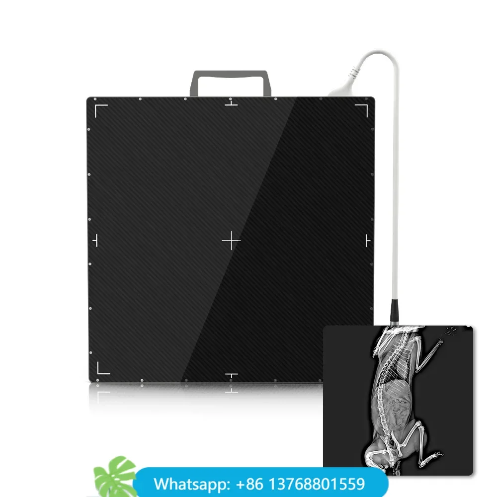 High Quality Veterinary Animal X-ray Board 17*17 Inch Wired Portable X-Ray Flat Panel Detector For Animal Pet Dog Cat