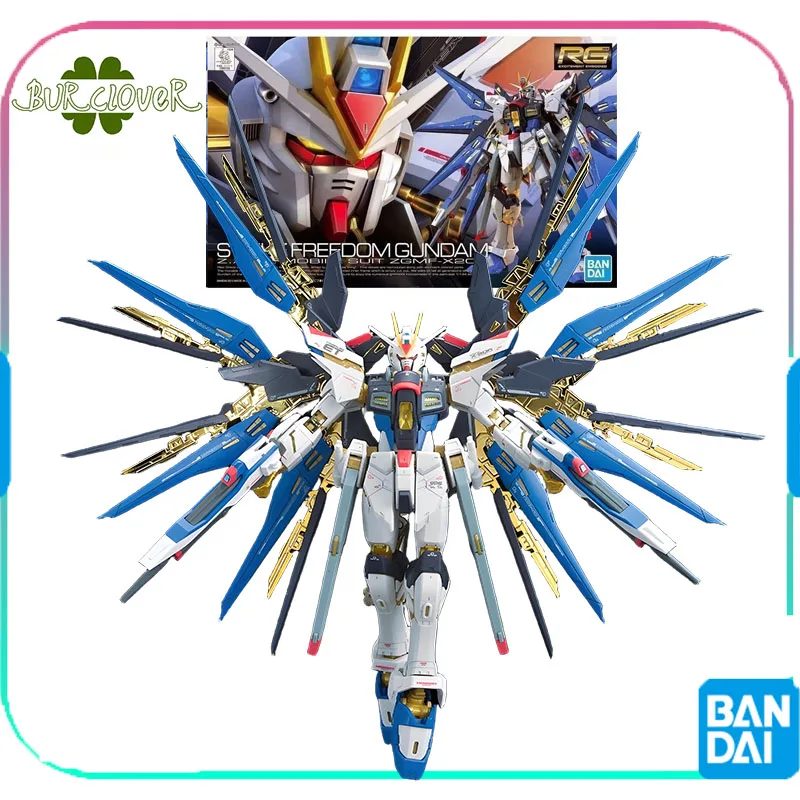 

Bandai Original GUNDAM RG STRIKE FREEDOM GUNDAM Z.A.F.T.MOBILE SUIT ZGMF X20 Assembly Model Toys Collectible Model