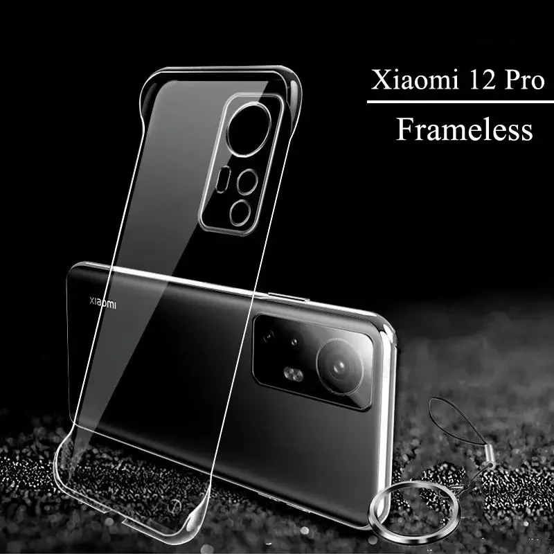 For Xiaomi 12 Pro HD Transparent Frameless Phone Case For Mi 13 Mix4 11 Lite 10S 10T Pro 14 Ultra Slim Hard PC Borderless Cover