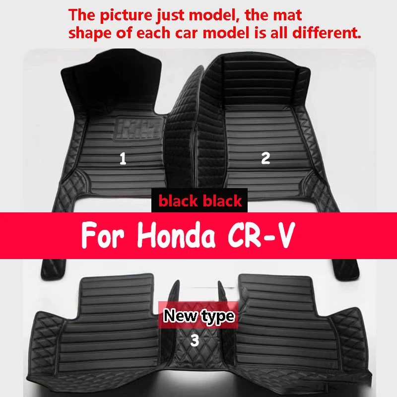 

LHD Car Floor Mats For Honda CR-V CRV 2016 2015 2014 2013 2012 Auto Accessories Carpets Custom Styling Parts Protector Covers