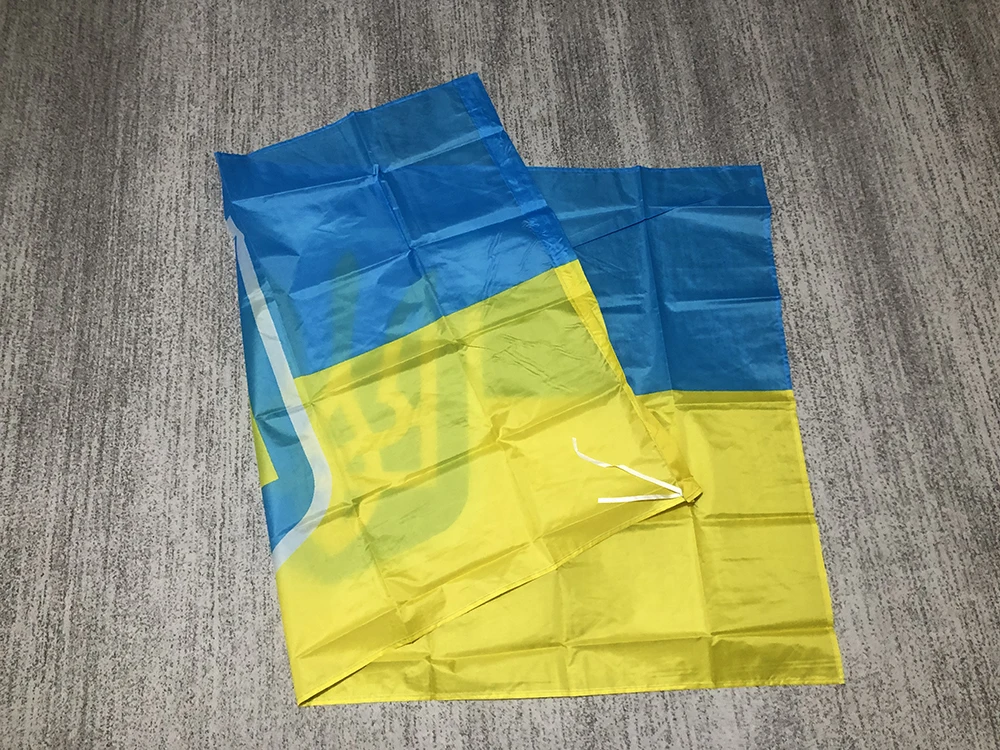 Ukrainian presidential flag 90*150cm The Ukraine polyester  banner Home Decoration Ukraine National Ukraine flag Flying Flag