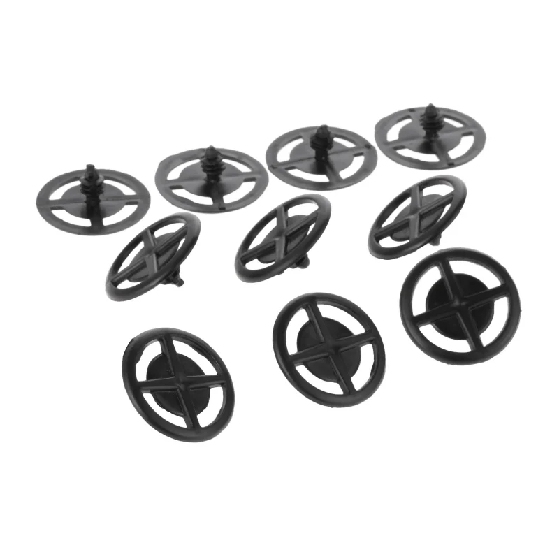 10pcs/set Auto Hood Insulation Retainer Plastic Clips Fastener Engine Hood Buckle Heat Shield Clip for Nissan Auveco