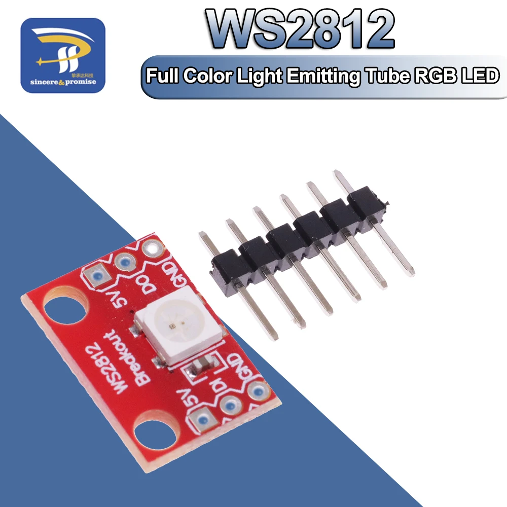 1/5/10PCS RGB LED Breakout - WS2812 Color Light Module/Single Wire Interface Full Color Light Emitting Tube