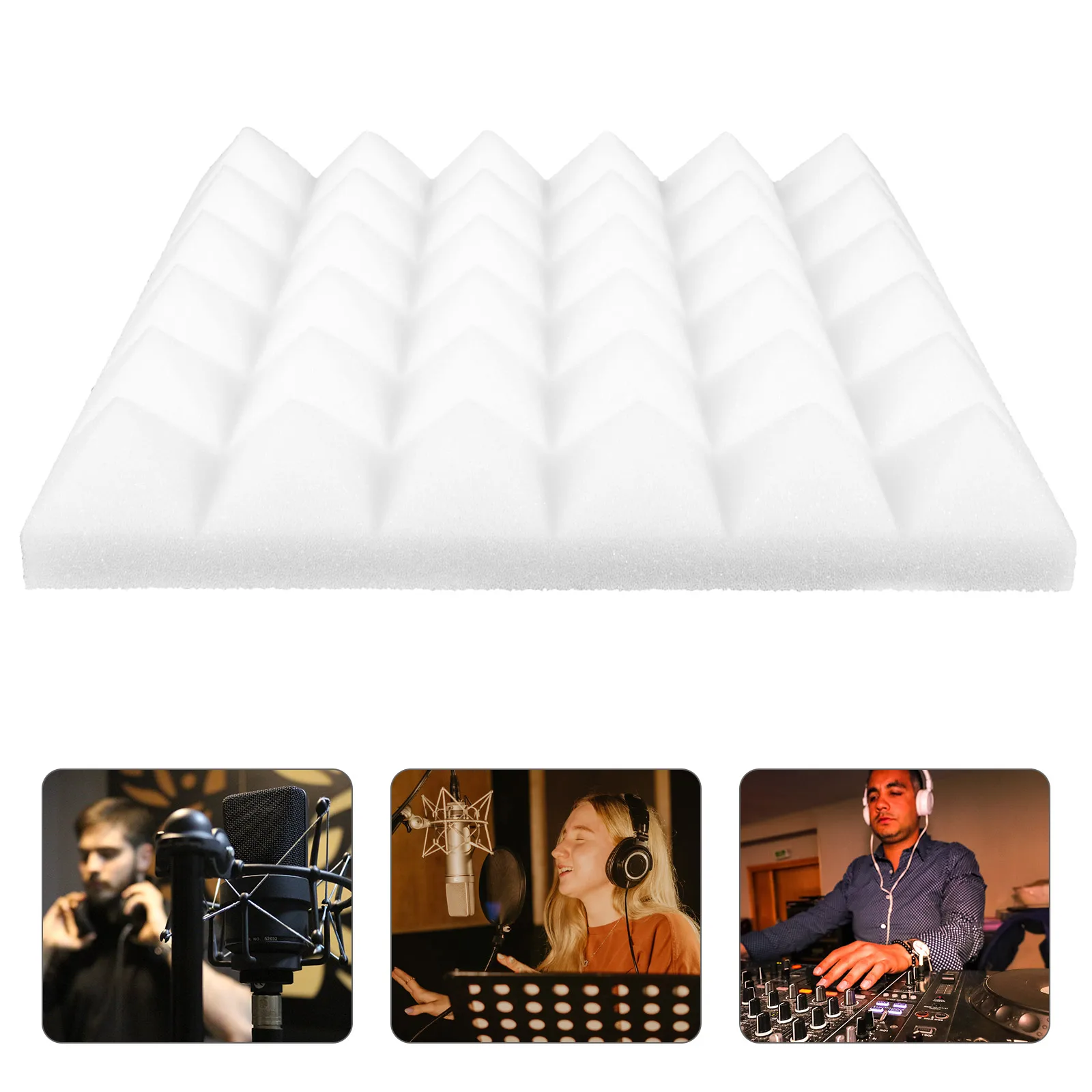 

4 Pcs Sound-absorbing Cotton Soundproofing Panel Self-adhesive Acoustic Panels Wall Dampening
