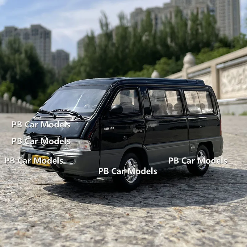 Original full-open van car model 1:24 MB100 Huizhong commercial vehicle model alloy