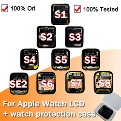 Reemplazo OLED iWatch para Apple Watch Series 1, 2, 3, 4, 5, 6, 7, 8 SE SE2, 38/42/40/44/41/45mm, montaje de digitalizador de pantalla Lcd